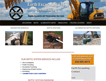 Tablet Screenshot of earthexcavating.com